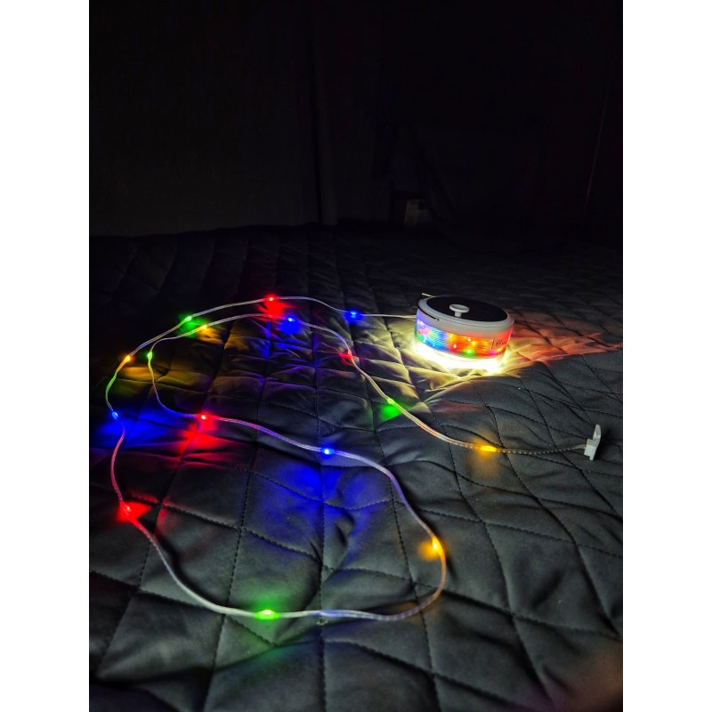 Lanterna 2-în-1 cu Ghirlandă LED Multicolora