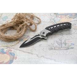 Briceag Cobra Cattara lama 9.5cm argintiu/negru