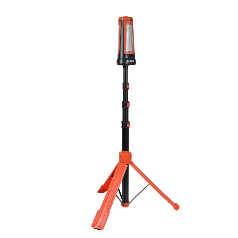 Lanterna/Proiector solar LED, stand tripod aluminiu extensibil 2.1 metri, RONIC CY300