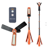 Lanterna/Proiector solar LED, stand tripod aluminiu extensibil 2.1 metri, RONIC CY300