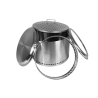 Vatră de foc din Inox 304 cu Stand, Husă de transport si Capac Inox – Ø50 cm