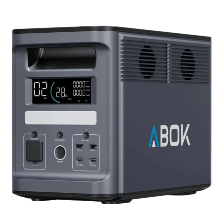 Statie curent portabila, 2000W (1536 Wh), LiFePO4, model ABOK Ark2000