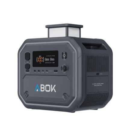 Statie curent portabila, 2500W (2160 Wh), LiFePO4, model ABOK ARK2500