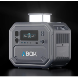 Statie curent portabila, 2500W (2160 Wh), LiFePO4, model ABOK ARK2500