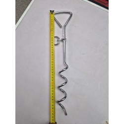 Țăruș de Ancorare Tip Spirală din Oțel Cromat – 40 cm