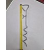 Țăruș de Ancorare Tip Spirală din Oțel Cromat – 40 cm
