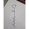 Țăruș de Ancorare Tip Spirală din Oțel Cromat – 40 cm