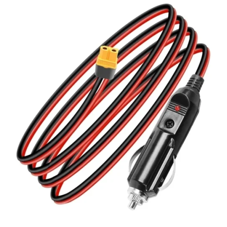 Cablu extensie 1,5 metri, conectori Bricheta Auto 12V la mufa XT60