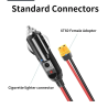 Cablu extensie 3 metri, conectori Bricheta Auto 12V la mufa XT60