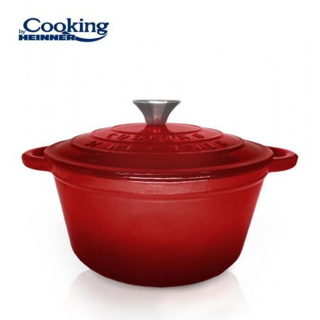 SEMIOALA FONTA+CAPAC 24×11.5CM,4L, RED LINE, COOKING BY HEINNER, HR-KN-SM4
