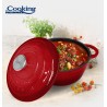 SEMIOALA FONTA+CAPAC 24×11.5CM,4L, RED LINE, COOKING BY HEINNER, HR-KN-SM4
