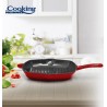 TIGAIE GRILL FONTA 26.5X4.5 CM, RED LINE, COOKING BY HEINNER, HR-KN-G26