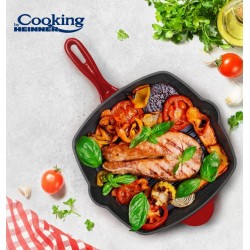 TIGAIE GRILL FONTA 26.5X4.5 CM, RED LINE, COOKING BY HEINNER, HR-KN-G26