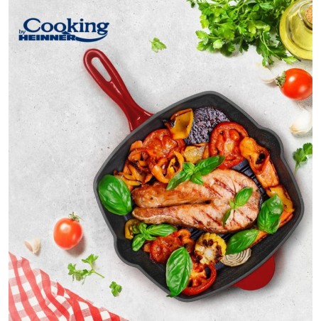 TIGAIE GRILL FONTA 26.5X4.5 CM, RED LINE, COOKING BY HEINNER, HR-KN-G26