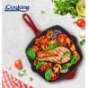 TIGAIE GRILL FONTA 26.5X4.5 CM, RED LINE, COOKING BY HEINNER, HR-KN-G26
