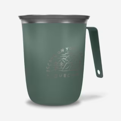 Cană de camping 0,5l din oțel inoxidabil Verde