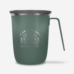 Cană de camping 0,5l din oțel inoxidabil Verde