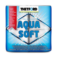 Hartie igienica solubila 4 role, AQUA SOFT pentru toalete portabile si simple