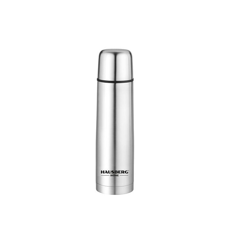 Termos Hausberg HB-H1457, capacitate 750ml, forma glont Inox