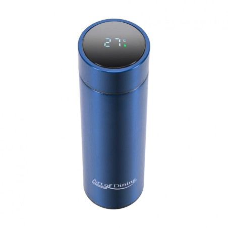 TERMOS INOX 450 ML, CU INDICATOR LED PENTRU TEMPERATURA, ALBASTRU, ART OF DINNING BY HEINNER