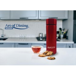 TERMOS INOX 450 ML, CU INDICATOR LED PENTRU TEMPERATURA, ROSU, ART OF DINNING BY HEINNER