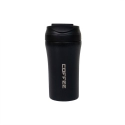 Termos interior inox, capacitate 400ml, inchidere ermetica si pai, negru