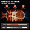 Încălzitor de aer diesel VEVOR 12V 2KW, rezervor de 10L, comutator LCD
