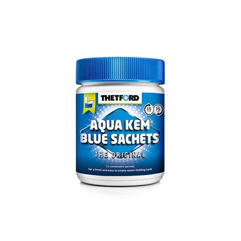 AQUA KEM BLUE 15buc. – Saculeti de descompus reziduuri toalete portabile