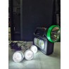 Lanternă Multifuncțională, Panou Solar și 3 Becuri LED
