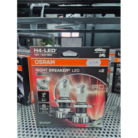 Becuri LED H4 Osram Night Breaker Smart omologate RAR