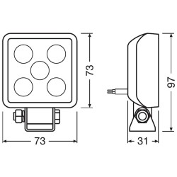 Proiectoare LED Osram VX70-WD Wide