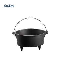 CEAUNFONTA PURA + CAPAC DIA 25 CM, 4 L, NATURE, COOKING BY HEINNER  Material: fonta pura + maner din lemn Capacitate: 4 L